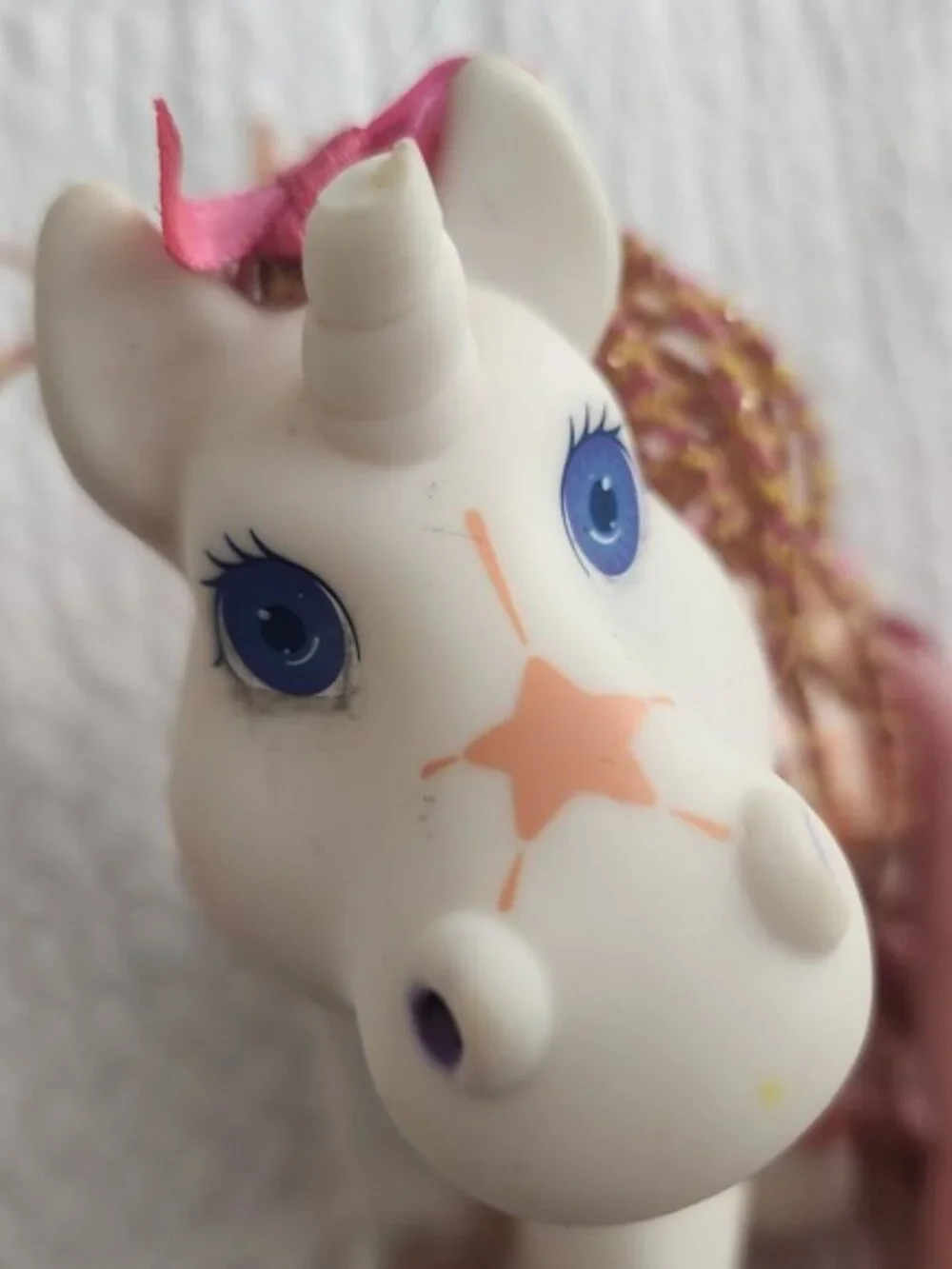 Vintage My Little Pony‎ G1 Galaxy Twinkle Eye Unicorn White Orange Stars 1992